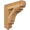 Ekena Millwork Merced Arts & Crafts Rough Sawn Bracket, Western Red Cedar, 4"W x 18"D x 18"H BKT04X18X18MRC03RWR - alternate 1